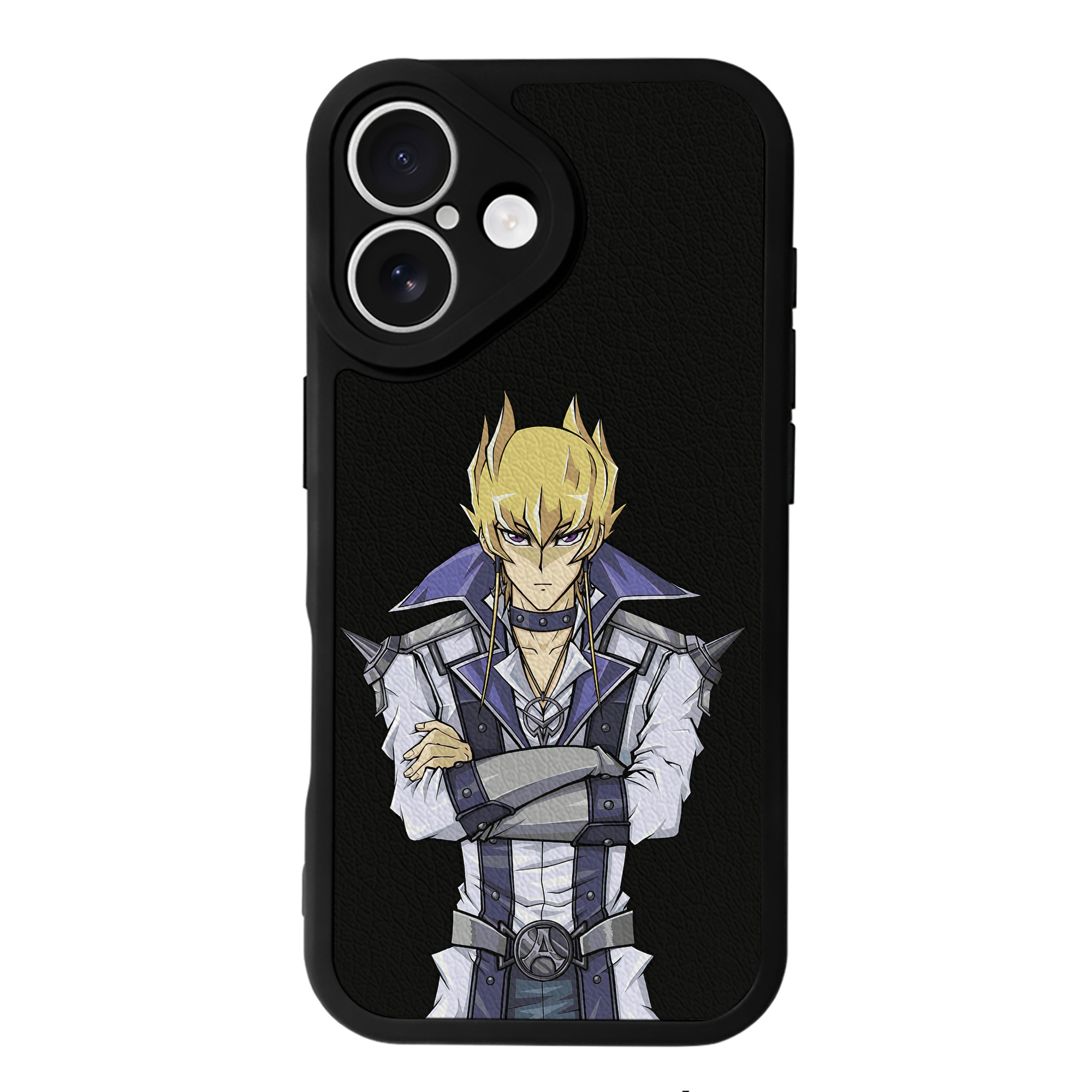 （画像用） 遊☆戯☆王 Yu-Gi-Oh! 【iPhone 16シリーズ対応】シリコンスマホケース（レザー調） 材質：シリコン